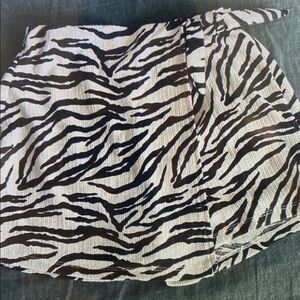 Zebra Print Kids Skort